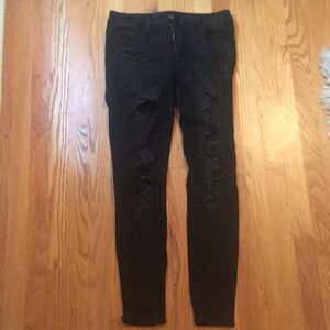 American Eagle Black High Rise Skinny Jean